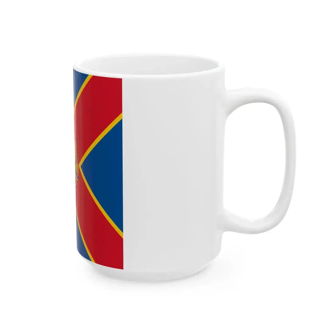 Naval jack of Romania 1948-1952 (Oman) White Coffee Mug - Go Mug Yourself
