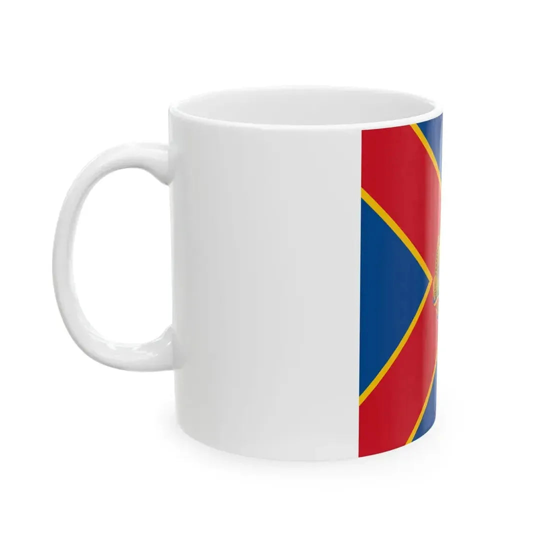 Naval jack of Romania 1954-1965 (Oman) White Coffee Mug - Go Mug Yourself