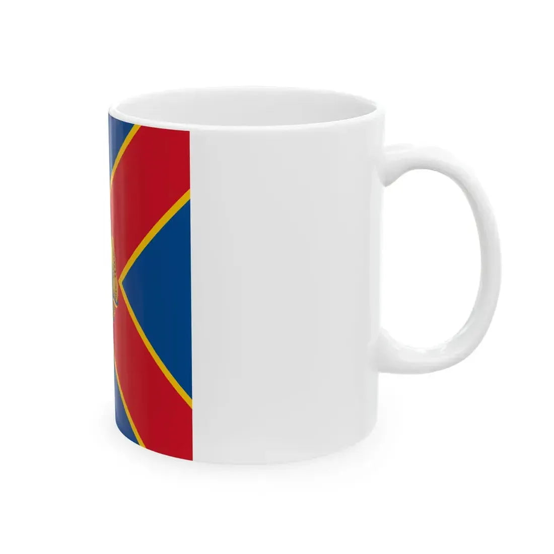 Naval jack of Romania 1954-1965 (Oman) White Coffee Mug - Go Mug Yourself