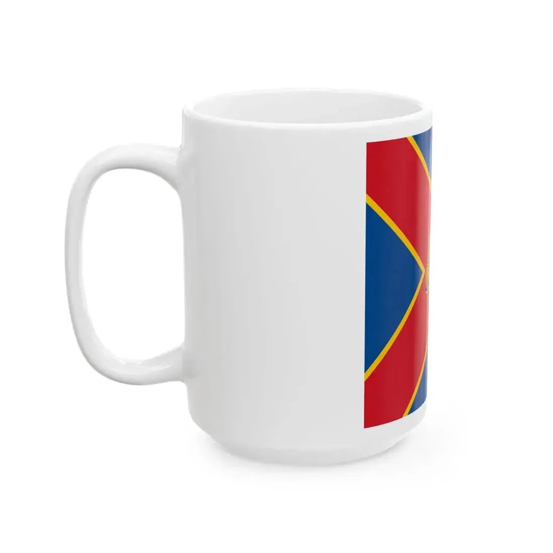 Naval jack of Romania 1954-1965 (Oman) White Coffee Mug - Go Mug Yourself
