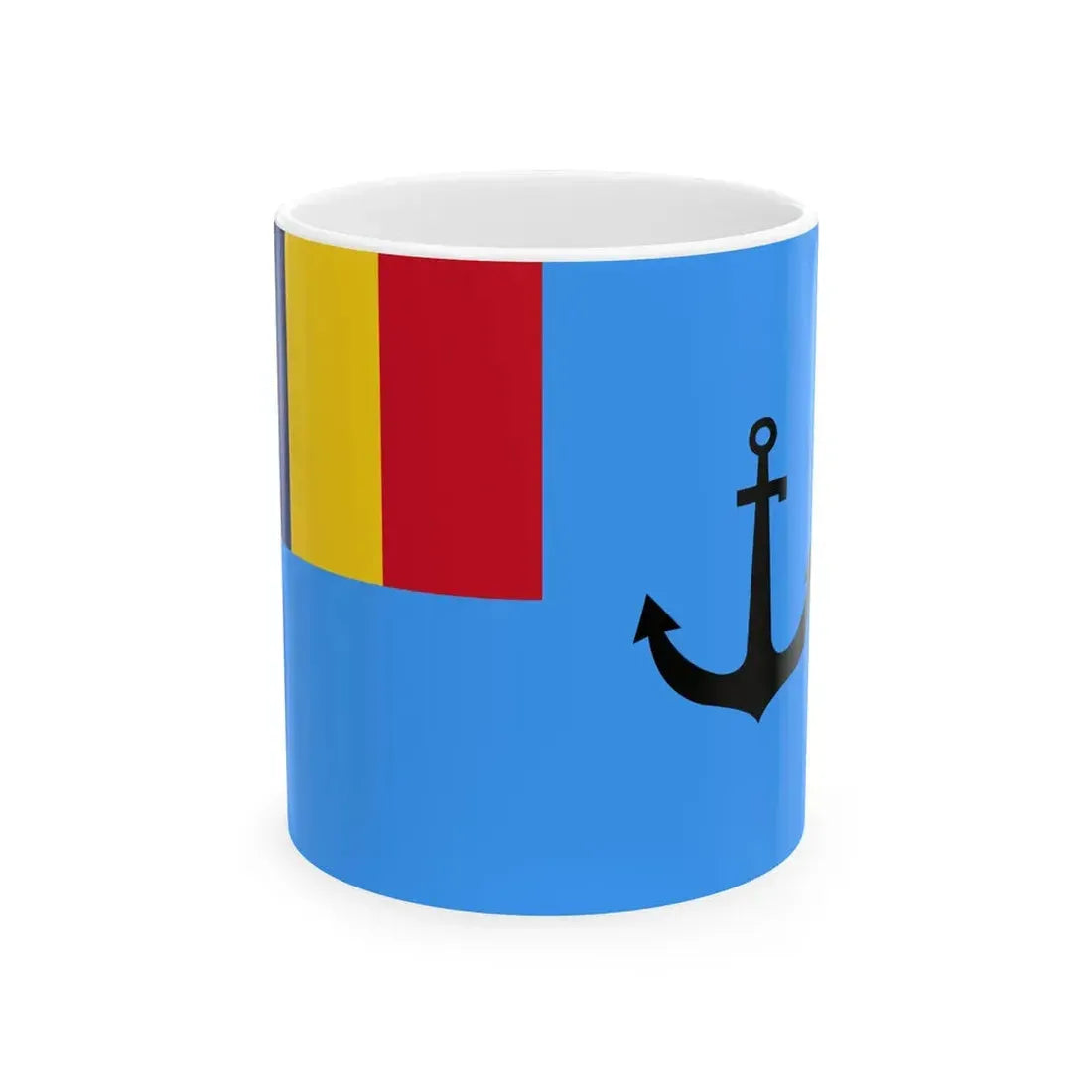 Naval Jack of Romania 2019- (Oman) White Coffee Mug 11oz - Go Mug Yourself