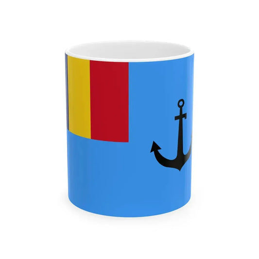 Naval Jack of Romania 2019- (Oman) White Coffee Mug 11oz - Go Mug Yourself