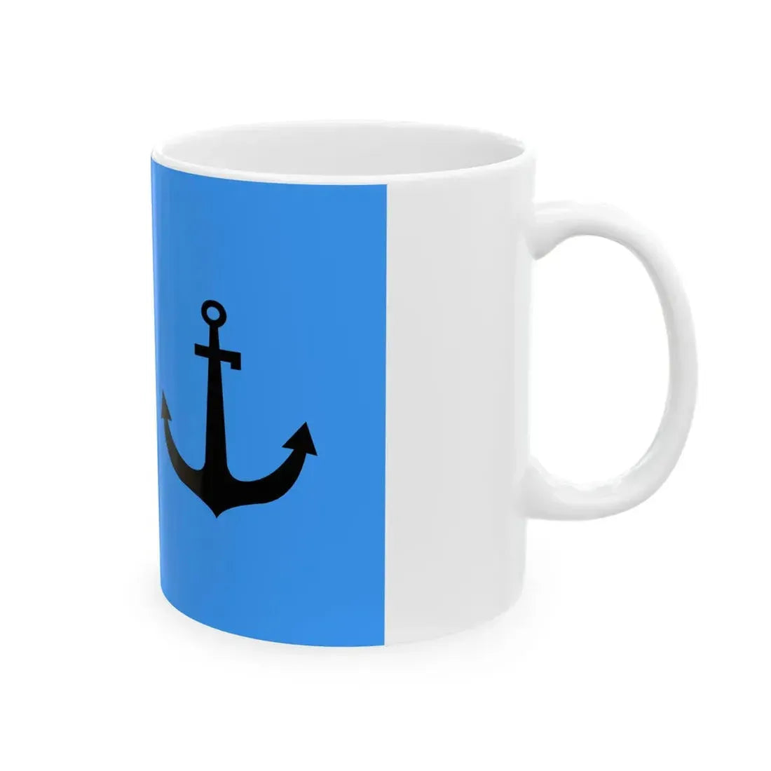 Naval Jack of Romania 2019- (Oman) White Coffee Mug - Go Mug Yourself