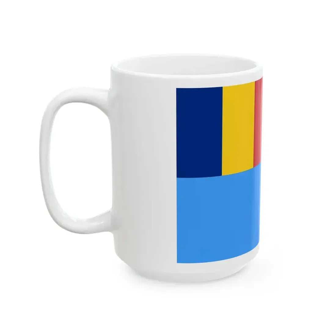 Naval Jack of Romania 2019- (Oman) White Coffee Mug - Go Mug Yourself