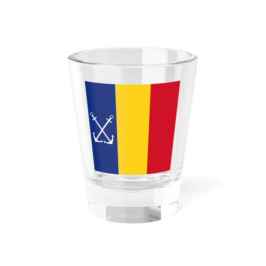 Naval Jack of Romania (Oman) Shot Glass 1.5oz 1.5oz - Go Mug Yourself