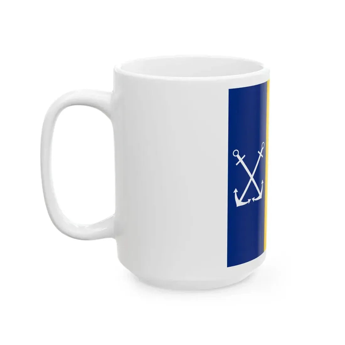 Naval Jack of Romania (Oman) White Coffee Mug - Go Mug Yourself