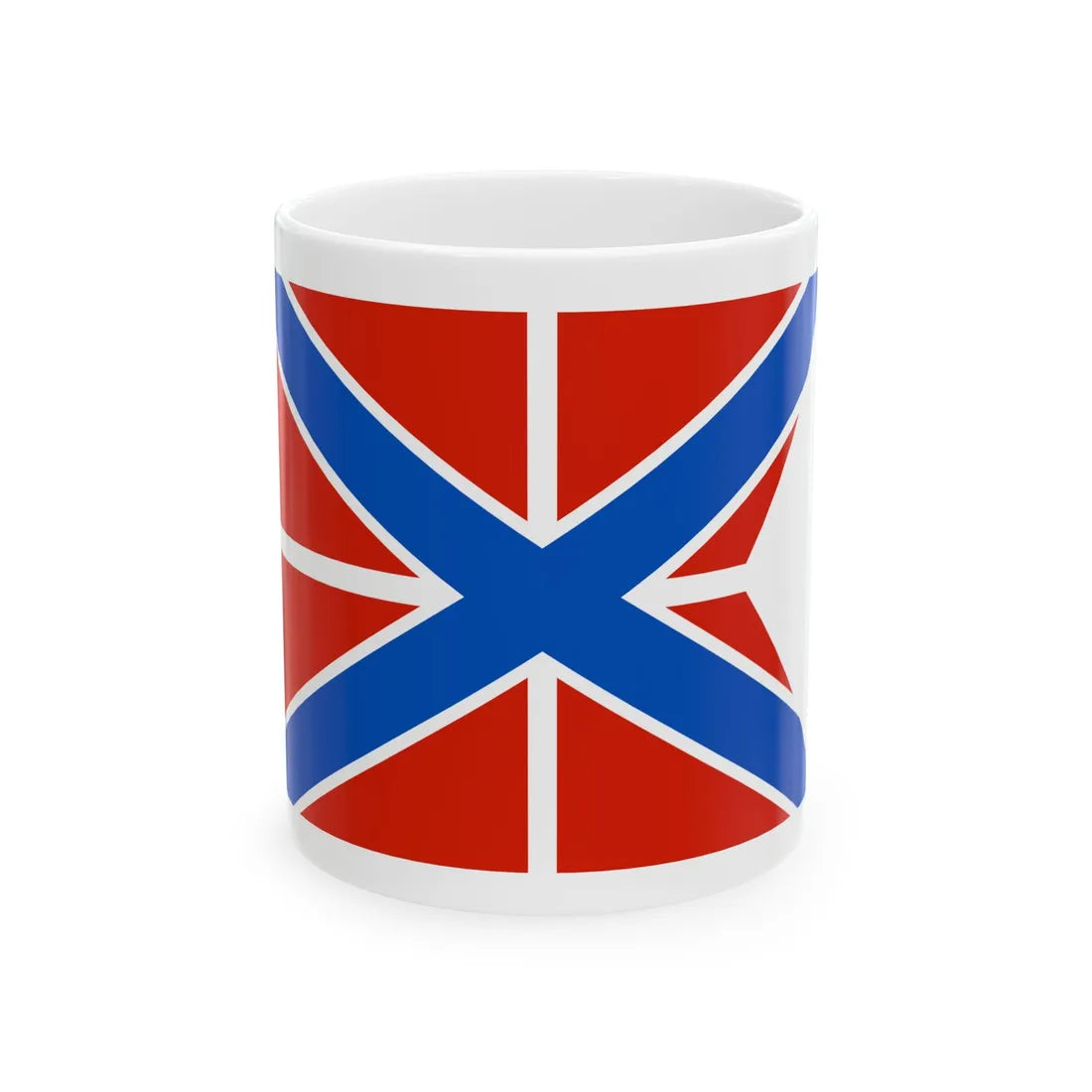 Naval Jack of Russia forked (Russia) White Coffee Mug 11oz - Go Mug Yourself