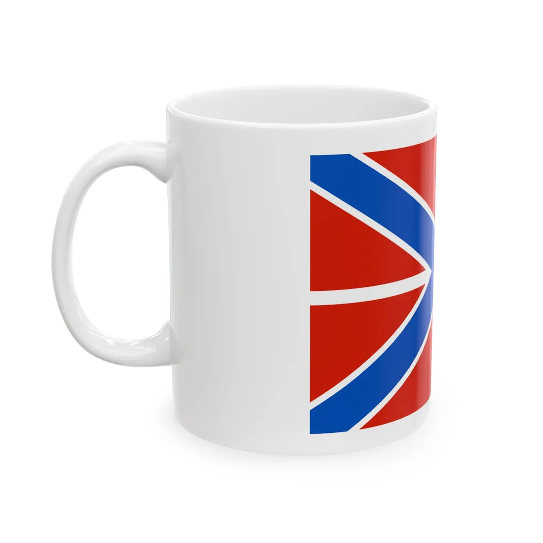 Naval Jack of Russia forked (Russia) White Coffee Mug - Go Mug Yourself