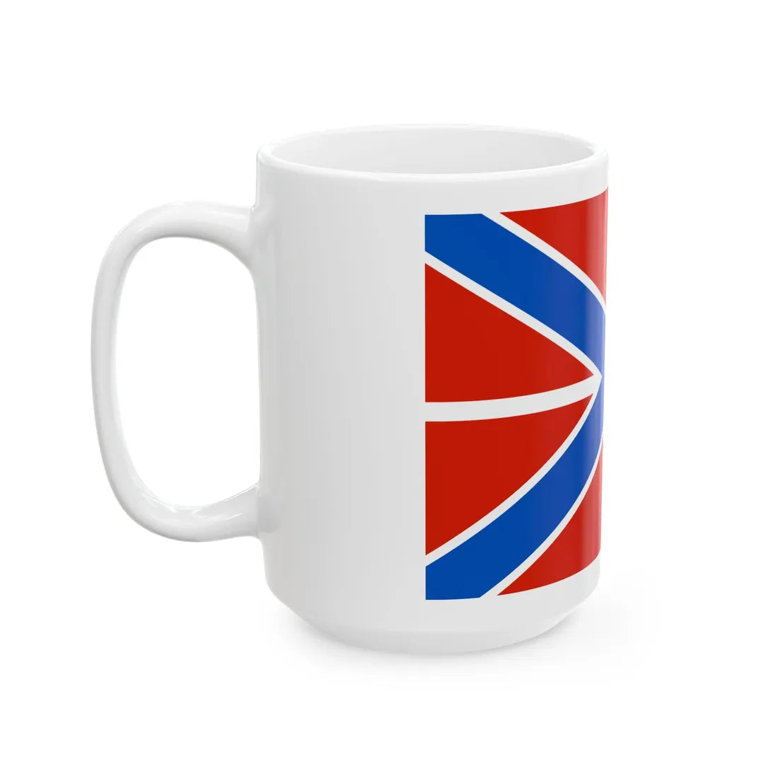 Naval Jack of Russia forked (Russia) White Coffee Mug - Go Mug Yourself