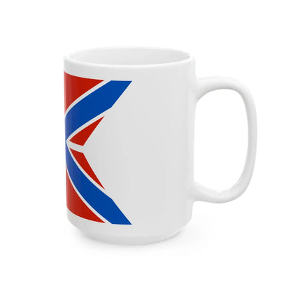 Naval Jack of Russia forked (Russia) White Coffee Mug - Go Mug Yourself
