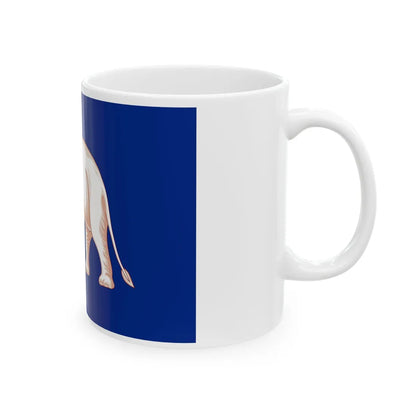 Naval Jack of Siam 1855 (Cambodia) White Coffee Mug - Go Mug Yourself