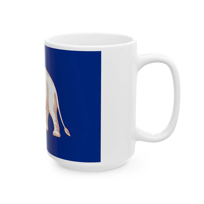 Naval Jack of Siam 1855 (Cambodia) White Coffee Mug - Go Mug Yourself