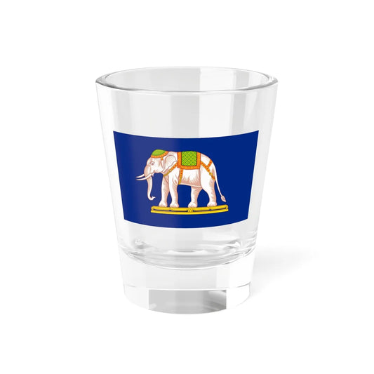 Naval Jack of Siam 1881-1917 (Cambodia) Shot Glass 1.5oz 1.5oz - Go Mug Yourself