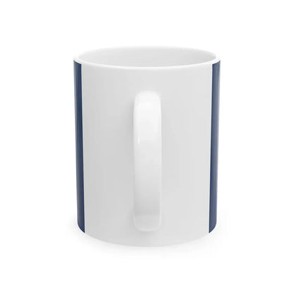 Naval Jack of the Dominican Republic (Dominica) White Coffee Mug - Go Mug Yourself