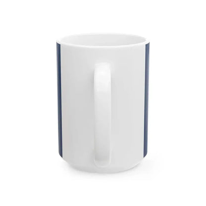 Naval Jack of the Dominican Republic (Dominica) White Coffee Mug - Go Mug Yourself