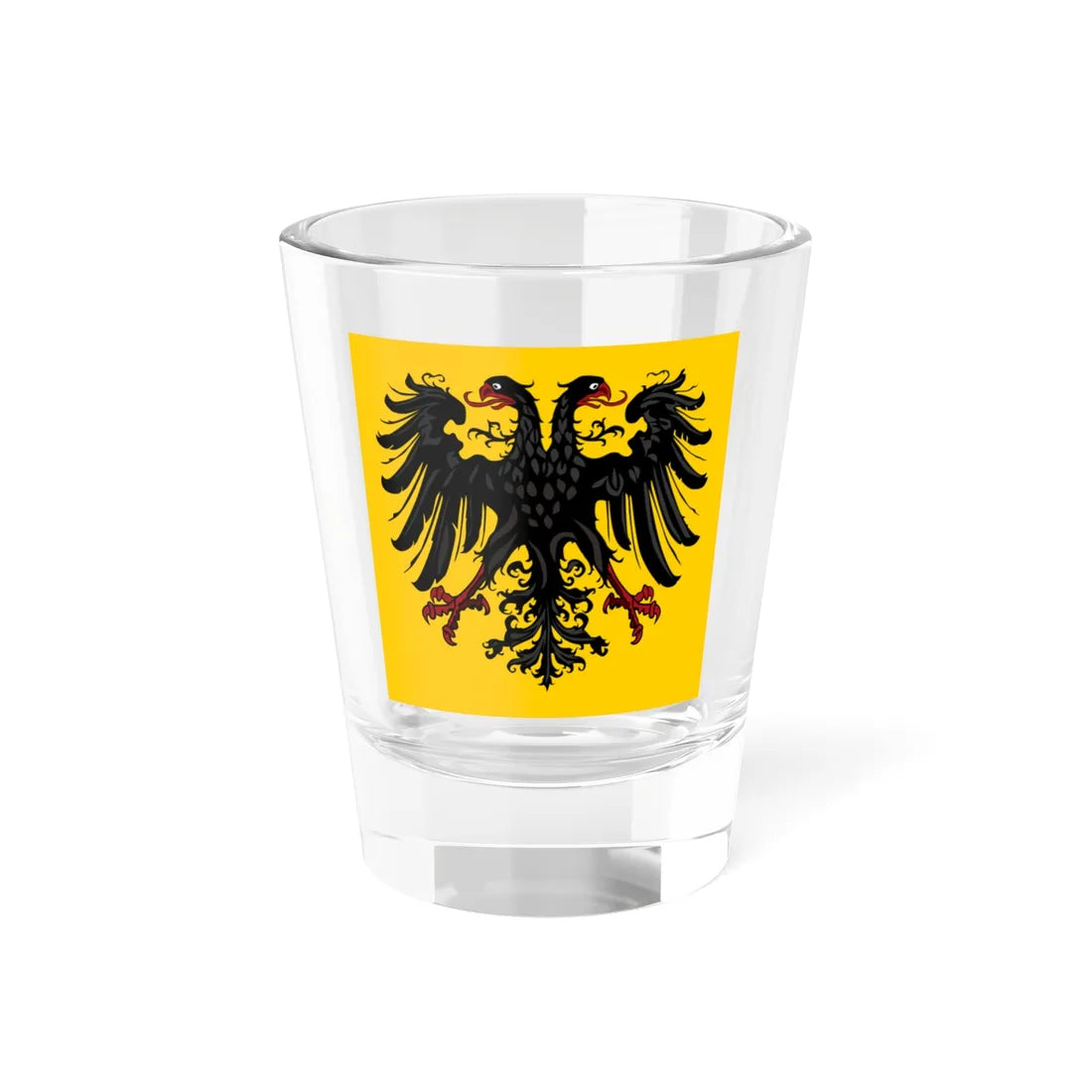 Naval Jack of the German Confederation (Germany) Shot Glass 1.5oz - Go Mug Yourself