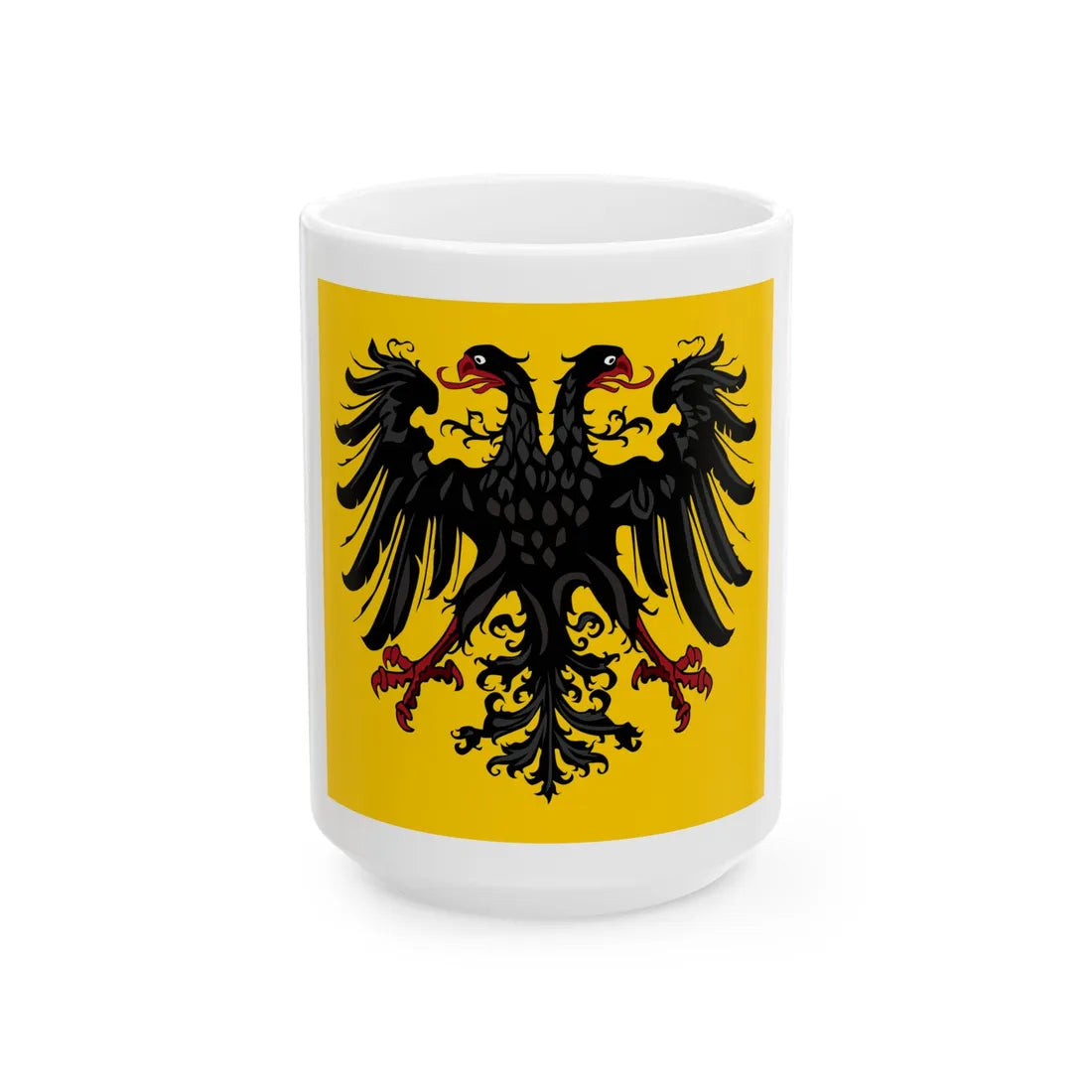 Naval Jack of the German Confederation (Germany) White Coffee Mug 15oz - Go Mug Yourself