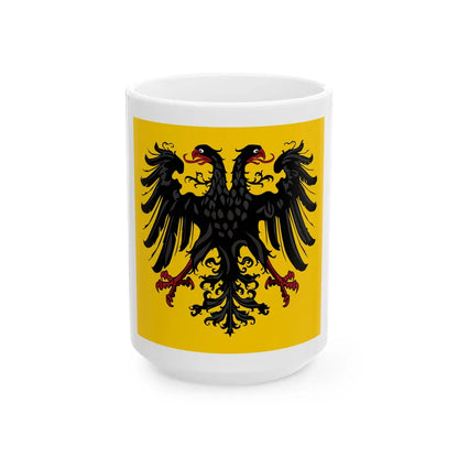 Naval Jack of the German Confederation (Germany) White Coffee Mug 15oz - Go Mug Yourself