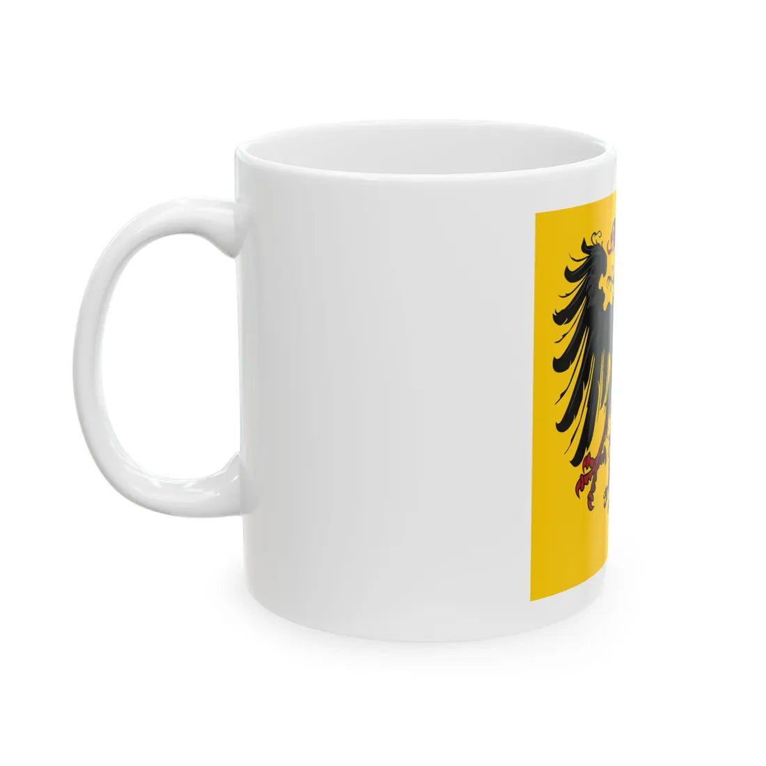 Naval Jack of the German Confederation (Germany) White Coffee Mug - Go Mug Yourself