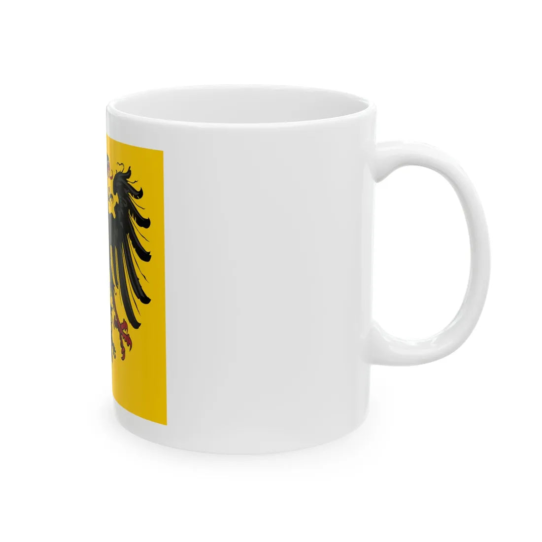 Naval Jack of the German Confederation (Germany) White Coffee Mug - Go Mug Yourself