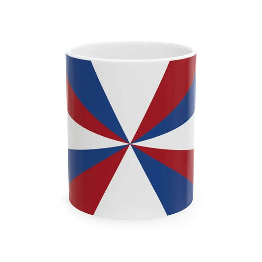 Naval Jack of the Netherlands (Netherlands) White Coffee Mug 11oz - Go Mug Yourself