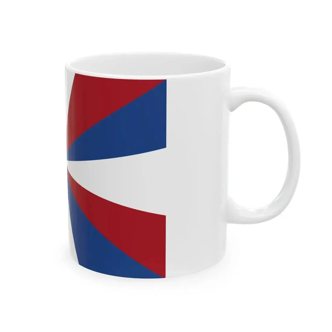 Naval Jack of the Netherlands (Netherlands) White Coffee Mug - Go Mug Yourself