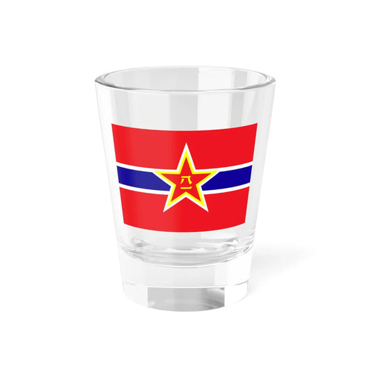 Naval Jack of the Peoples Republic of China 1950s (China) Shot Glass 1.5oz 1.5oz - Go Mug Yourself