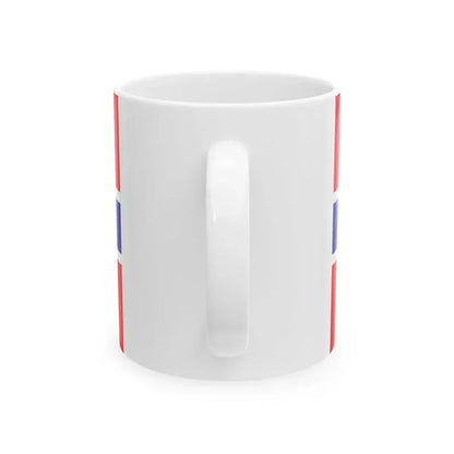 Naval Jack of the Peoples Republic of China 1950s (China) White Coffee Mug - Go Mug Yourself