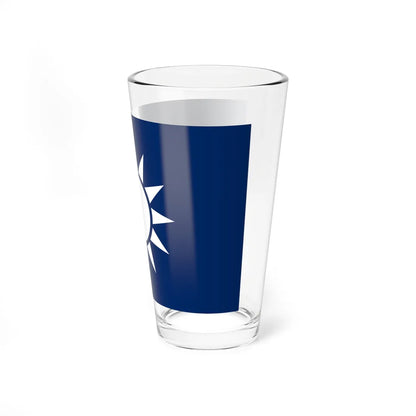 Naval Jack of the Republic of China alternate shade (China) Pint Glass 16oz - Go Mug Yourself