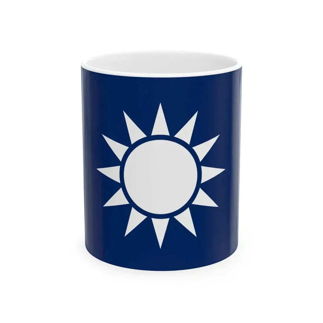 Naval Jack of the Republic of China alternate shade (China) White Coffee Mug 11oz - Go Mug Yourself