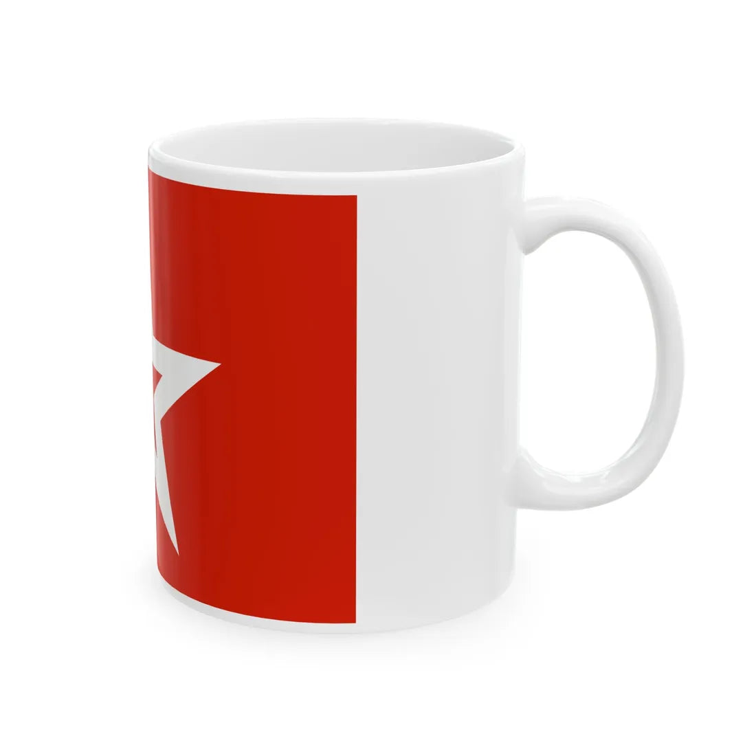 Naval jack of the Soviet Union (Russia) White Coffee Mug - Go Mug Yourself