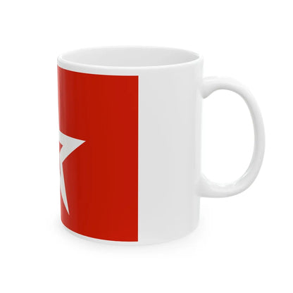 Naval jack of the Soviet Union (Russia) White Coffee Mug - Go Mug Yourself