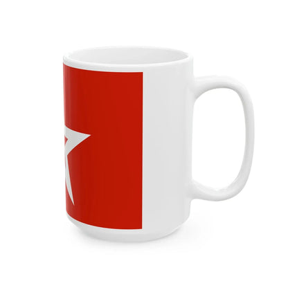 Naval jack of the Soviet Union (Russia) White Coffee Mug - Go Mug Yourself