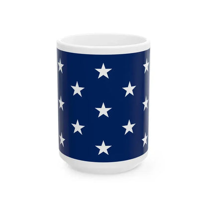 Naval jack of the United States 1777-1795 (United States) White Coffee Mug 15oz - Go Mug Yourself