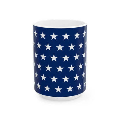 Naval jack of the United States 1890-1891 (United States) White Coffee Mug 15oz - Go Mug Yourself