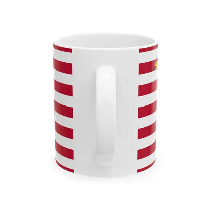 Naval jack of the United States 2002-2019 (United States) White Coffee Mug - Go Mug Yourself