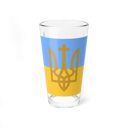 Naval Jack of Ukraine 1918-1921 (Ukraine) Pint Glass 16oz 16oz - Go Mug Yourself