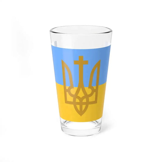 Naval Jack of Ukraine 1918-1921 (Ukraine) Pint Glass 16oz 16oz - Go Mug Yourself
