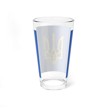 Naval jack of Ukraine 1992 (Ukraine) Pint Glass 16oz - Go Mug Yourself