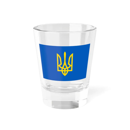 Naval jack of Ukraine 1992 (Ukraine) Shot Glass 1.5oz 1.5oz - Go Mug Yourself