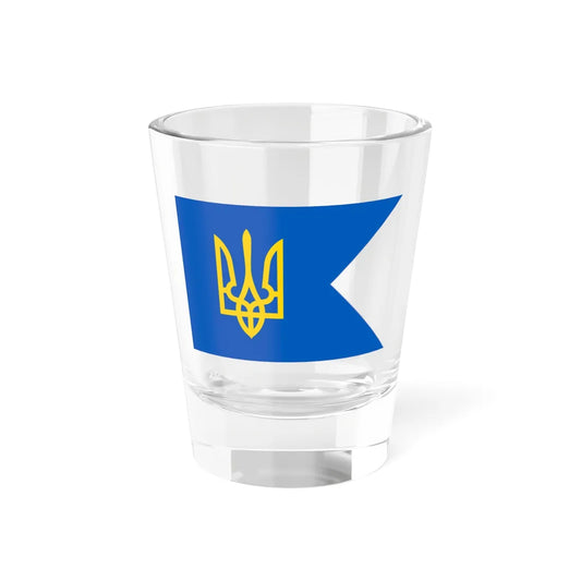 Naval Jack of Ukraine 1993 (Ukraine) Shot Glass 1.5oz 1.5oz - Go Mug Yourself