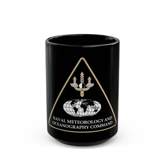 Naval Meteorology & Oceanography Command (U.S. Navy) Black Coffee Mug-15oz-Go Mug Yourself