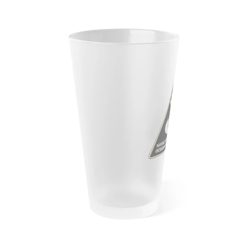 Naval Meteorology & Oceanography Command (U.S. Navy) Frosted Pint Glass 16oz-Go Mug Yourself