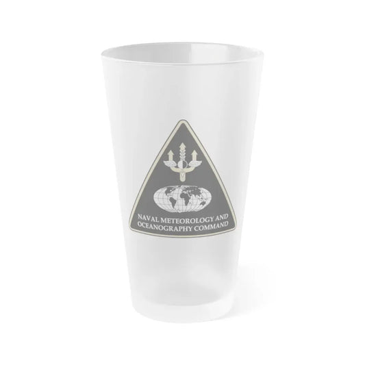 Naval Meteorology & Oceanography Command (U.S. Navy) Frosted Pint Glass 16oz Default Title - Go Mug Yourself