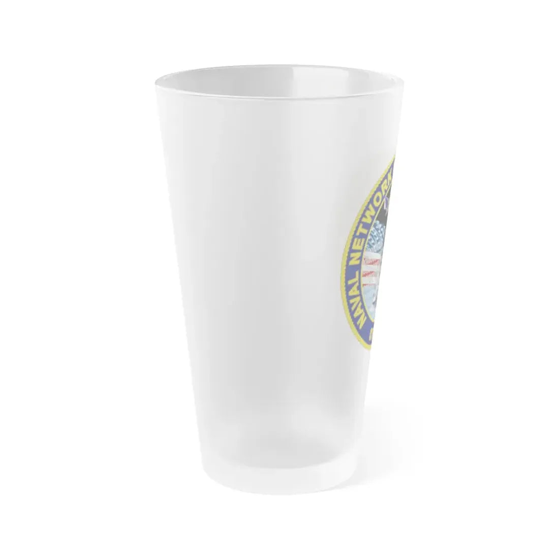 Naval Network Warfare Command CFT 1010 (U.S. Navy) Frosted Pint Glass 16oz - Go Mug Yourself