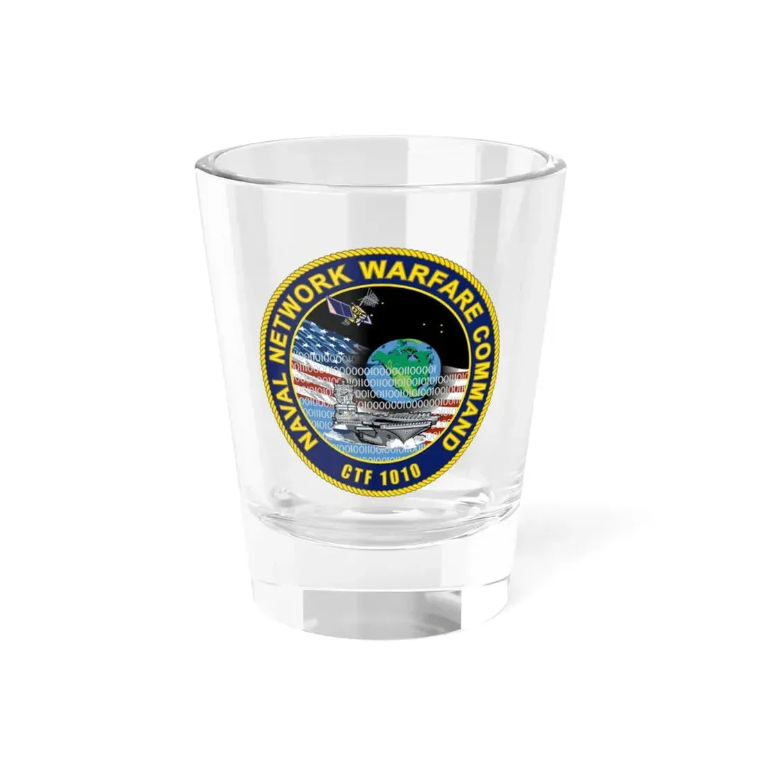 Naval Network Warfare Command CFT 1010 (U.S. Navy) Shot Glass 1.5oz 1.5oz - Go Mug Yourself