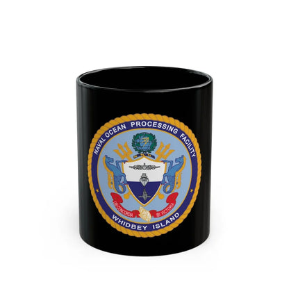 Naval Ocean Processing Facility Whidbey Island (U.S. Navy) Black Coffee Mug-11oz-Go Mug Yourself