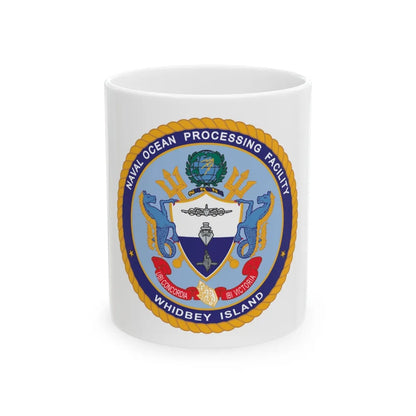 Naval Ocean Processing Facility Whidbey Island (U.S. Navy) White Coffee Mug-11oz-Go Mug Yourself