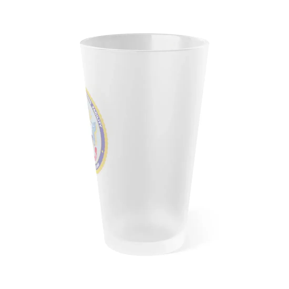 Naval Ocean Processing Facility Whidbey Island (U.S. Navy) Frosted Pint Glass 16oz - Go Mug Yourself