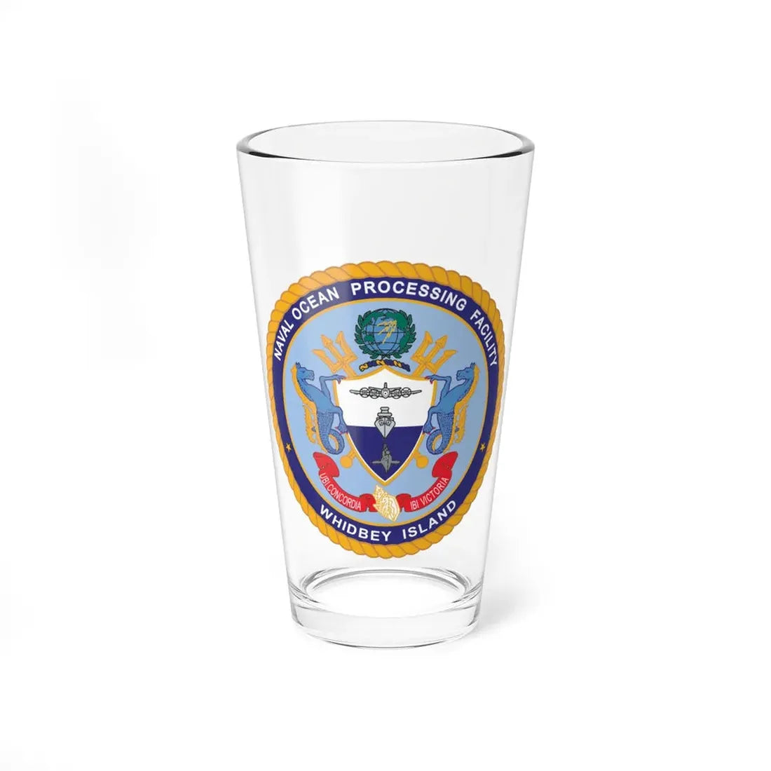 Naval Ocean Processing Facility Whidbey Island (U.S. Navy) Pint Glass 16oz 16oz - Go Mug Yourself
